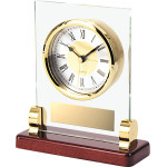 Glass & Brass Clock Glass & Brass Clock