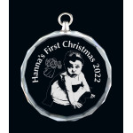 Glass Holly Ornament Glass Holly Ornament