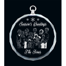 Glass Jolly Ornament Glass Jolly Ornament