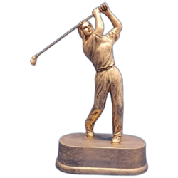 Golfer Resin Statue F